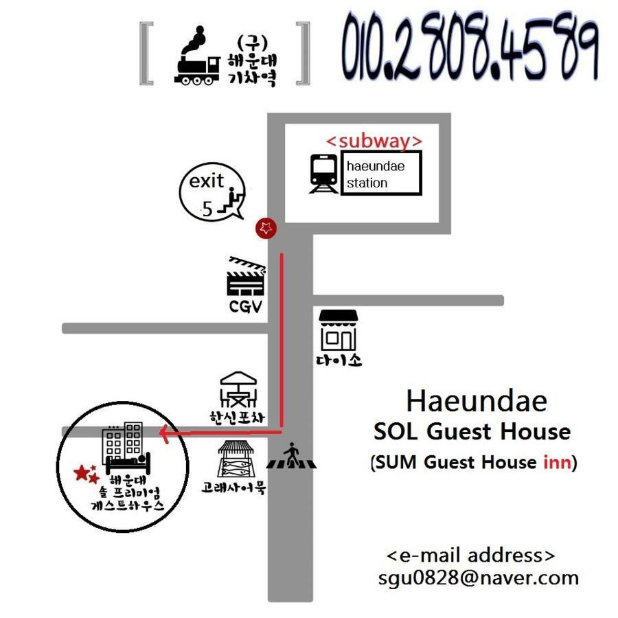Sol Guest House_Haeundae Busan Eksteriør billede